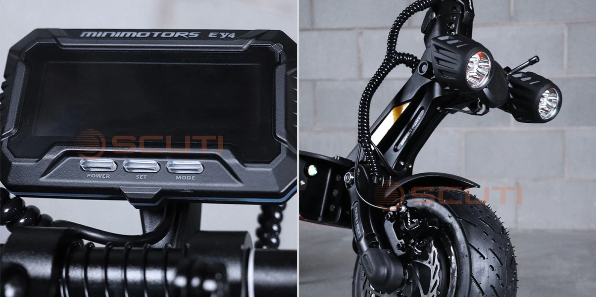 Dualtron Thunder 3 EY4 display and twin headlights