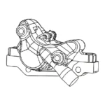 4-Piston Hydraulic Brake Set (Lever, Hose and Caliper) for Dualtron X Limited