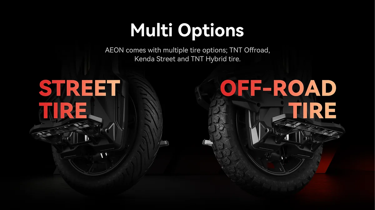 NOSFET AEON street and off-road 3.0-12 tyre options