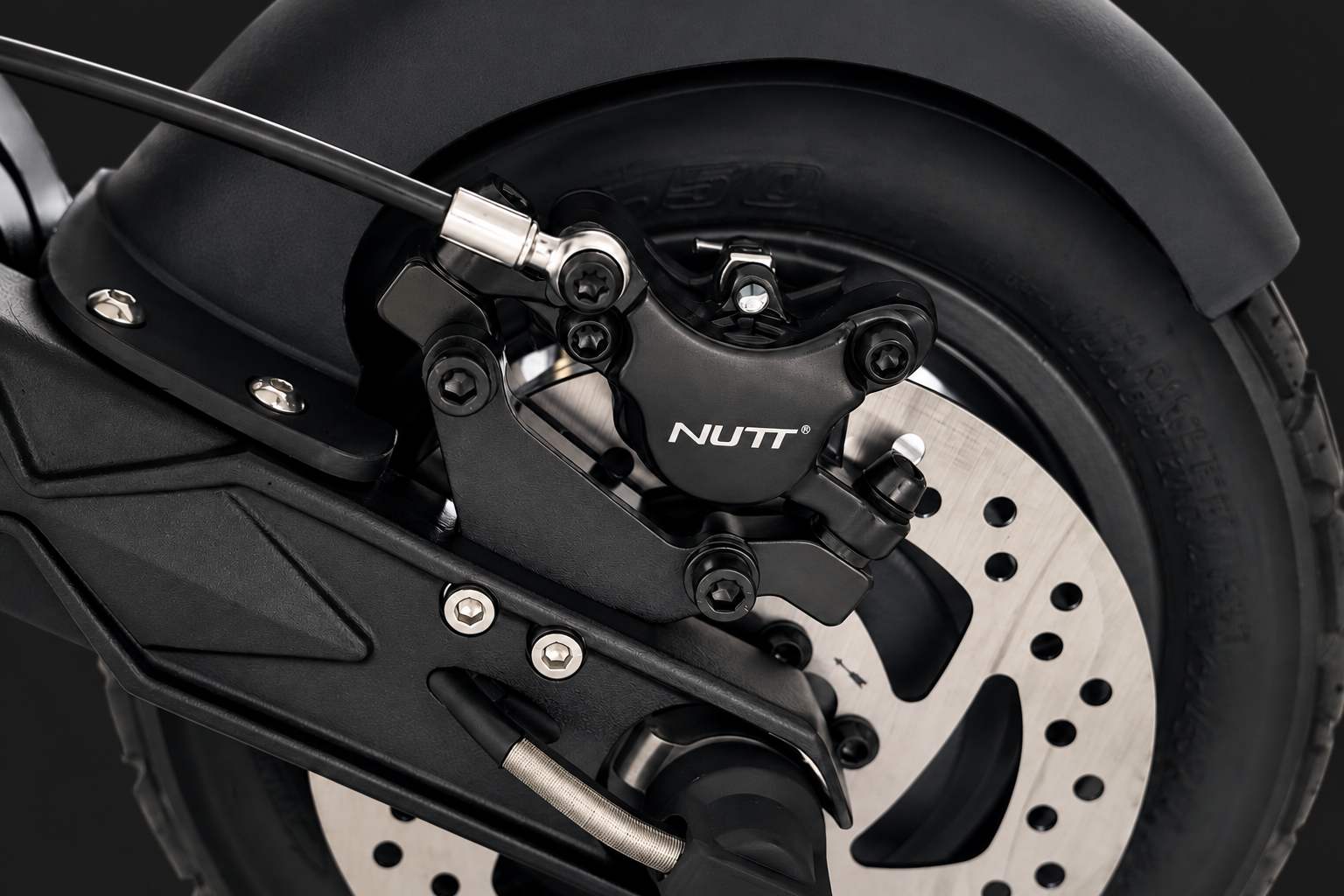 Dualtron Forever Limited NUTT hydraulic caliper close-up