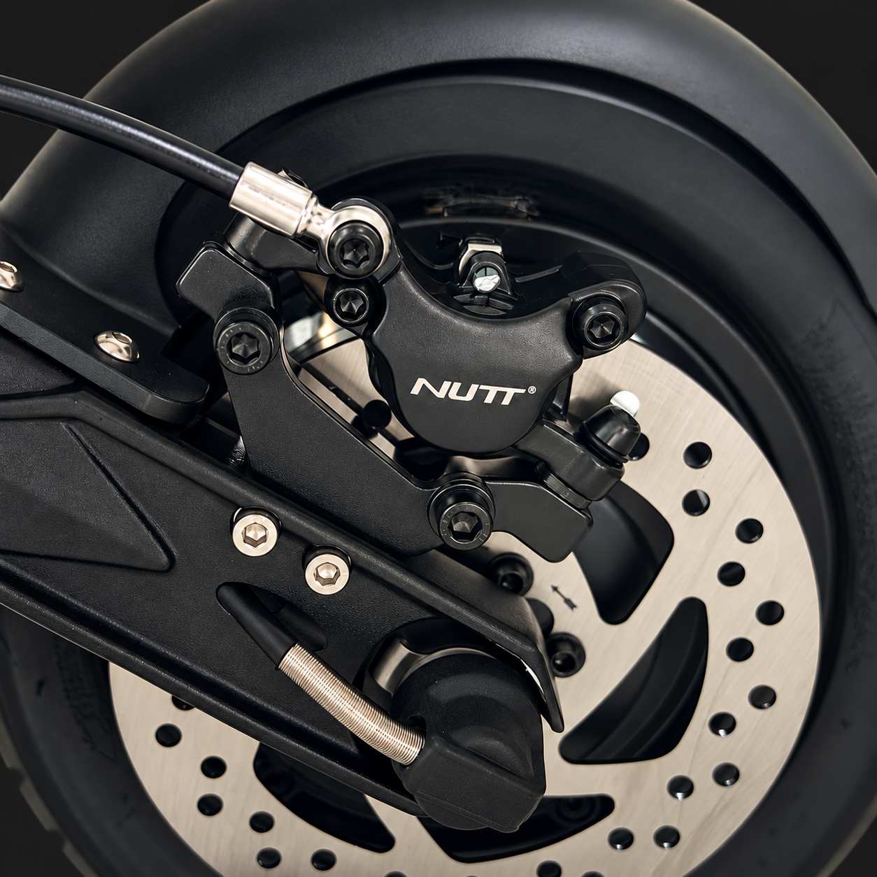 NUTT hydraulic brake caliper on Dualtron Forever Limited