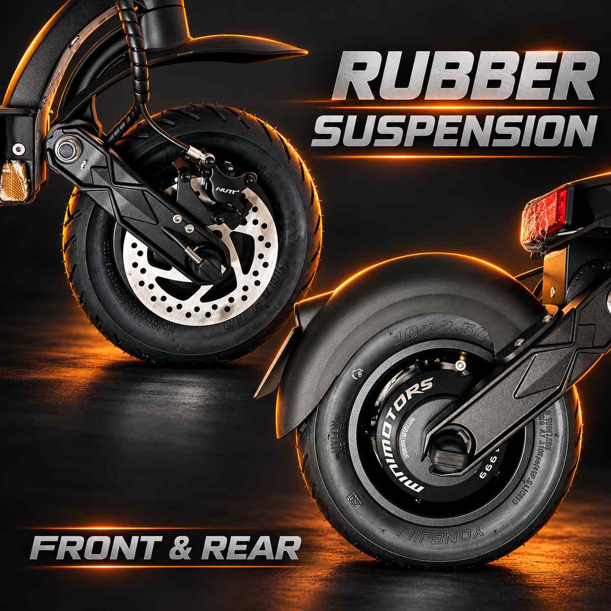 Dualtron Forever Limited rubber suspension front and rear