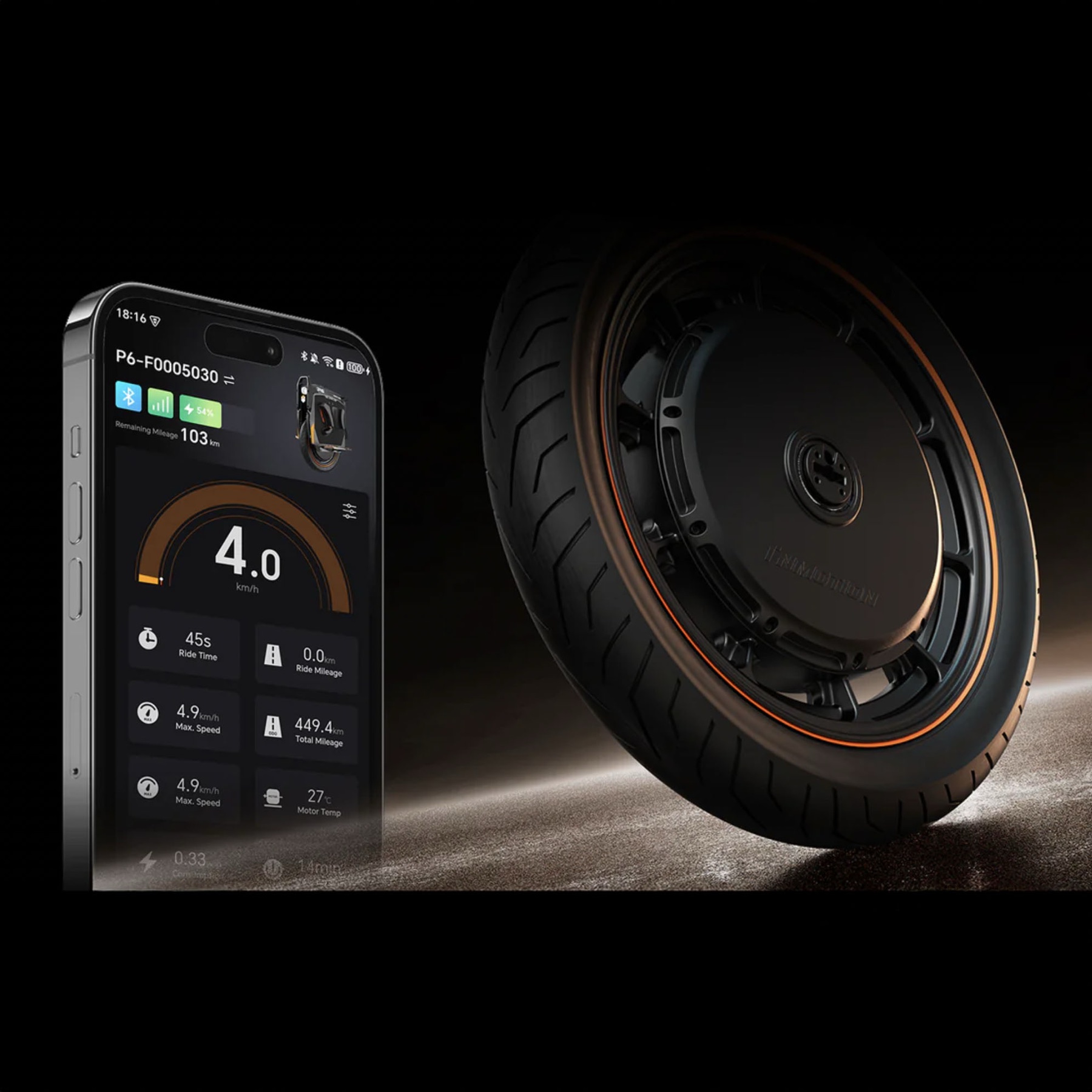INMOTION P6 tyre pressure sensor