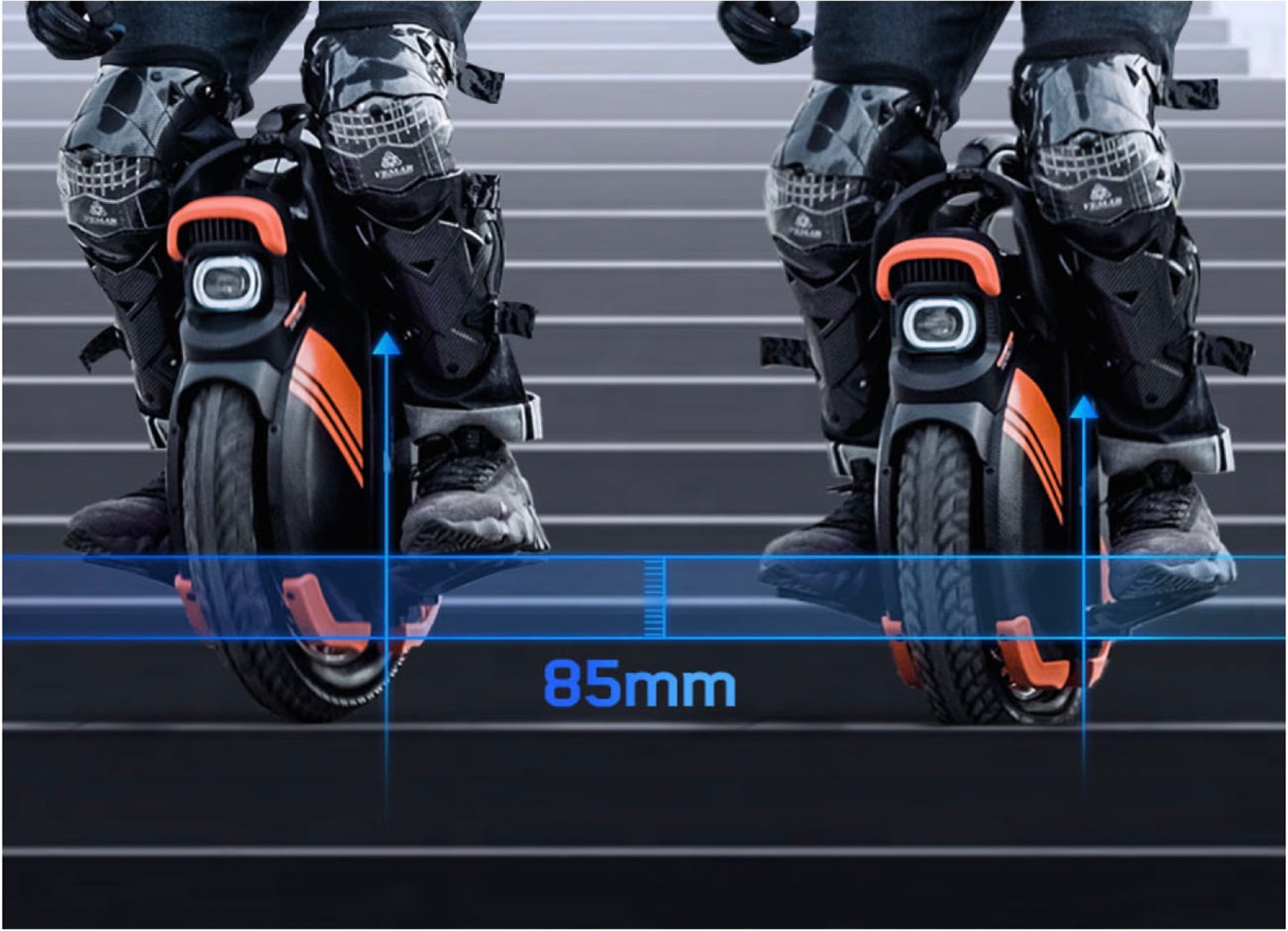 INMOTION V11Y integrated suspension