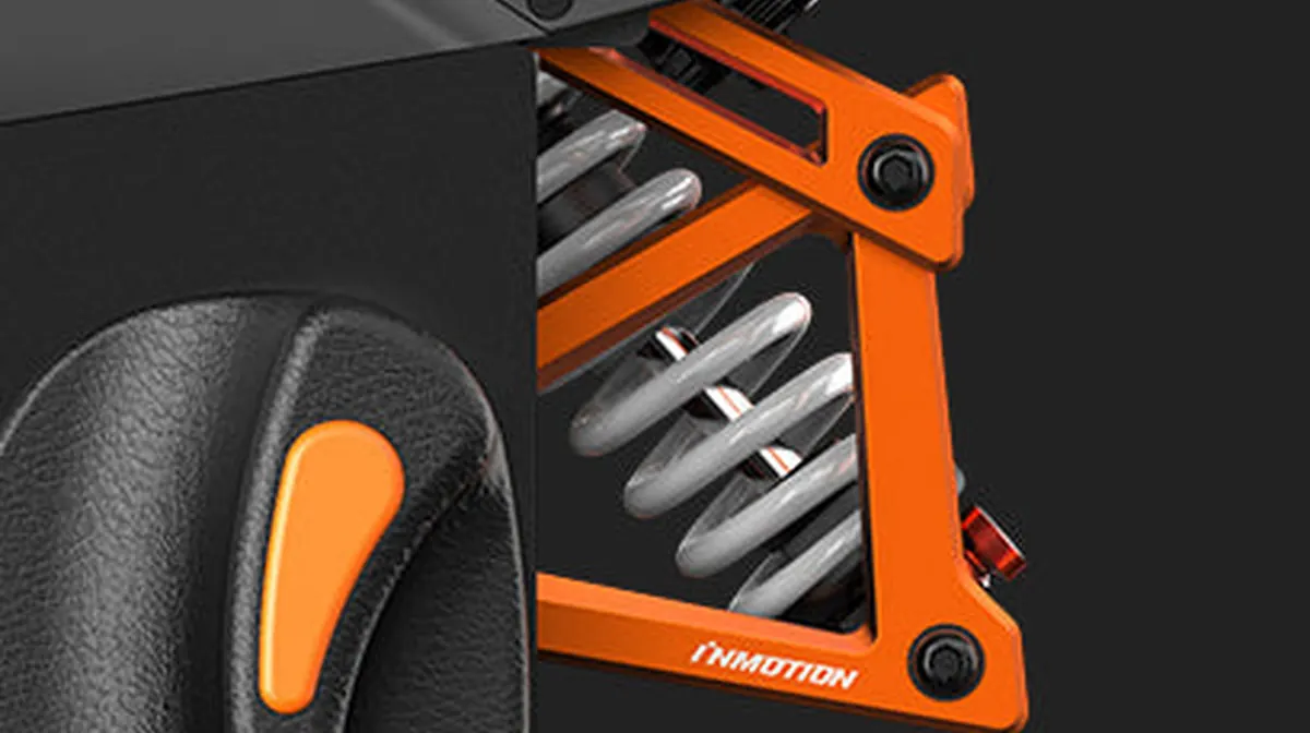 INMOTION V14 Pro progressive suspension detail