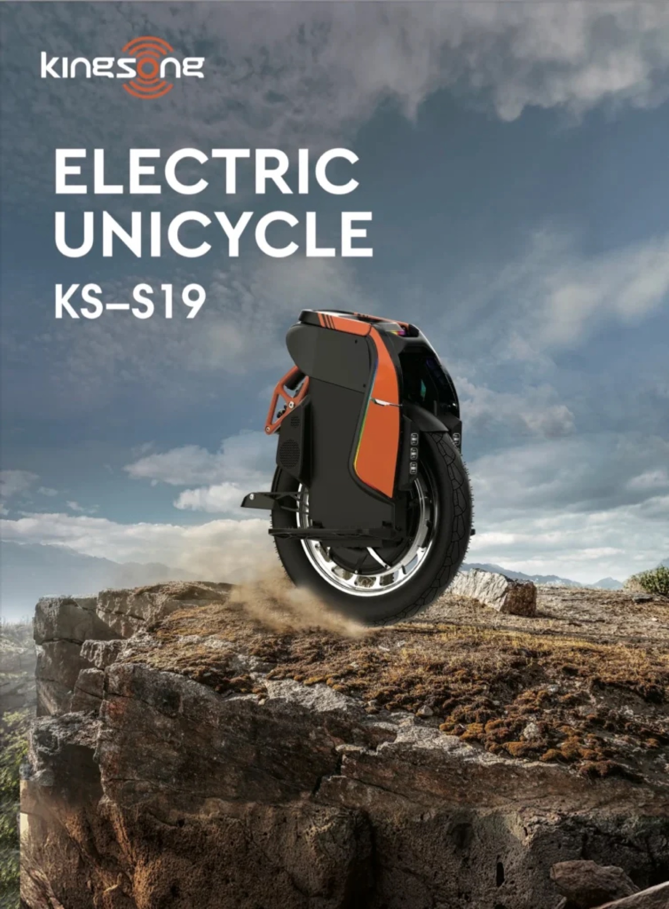 KINGSONG S19 PRO electric unicycle, portrait view