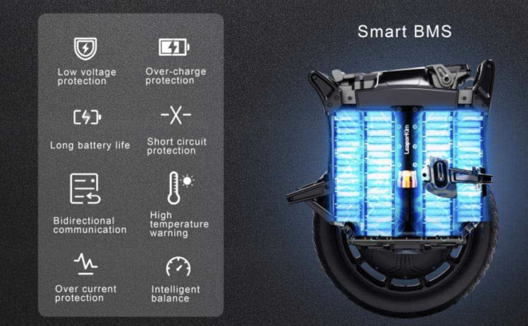 LEAPERKIM SHERMAN L smart BMS and battery pack