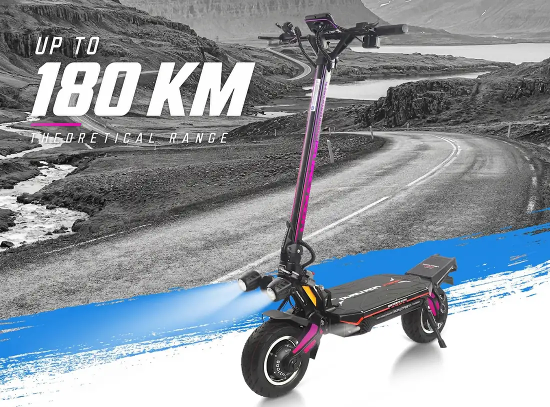 Dualtron Storm Limited manufacturer visual — up to 180 km theoretical range