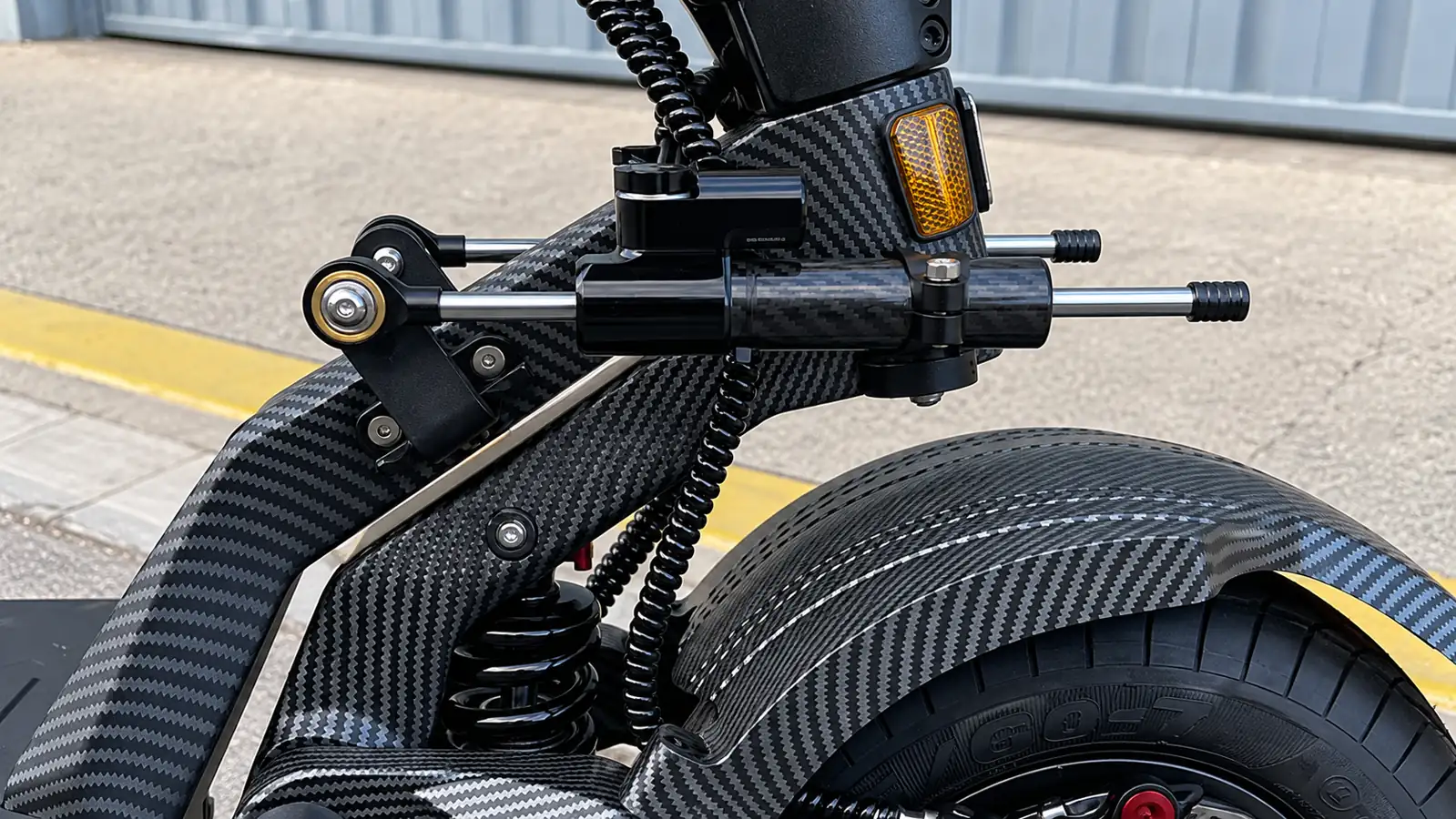 TEVERUN FIGHTER SUPREME 7260R dual steering dampers and front suspension