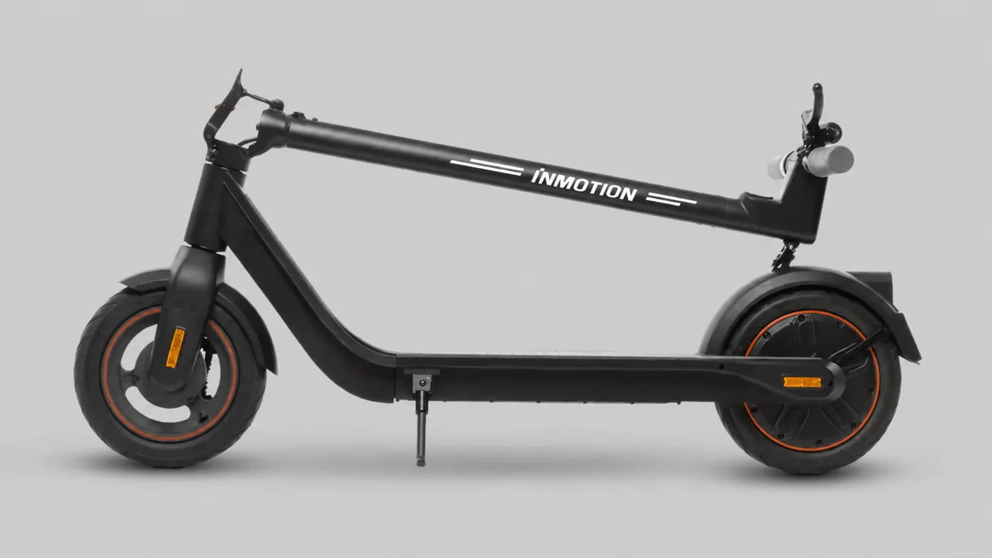 INMOTION AIR PRO folded scooter on a grey background