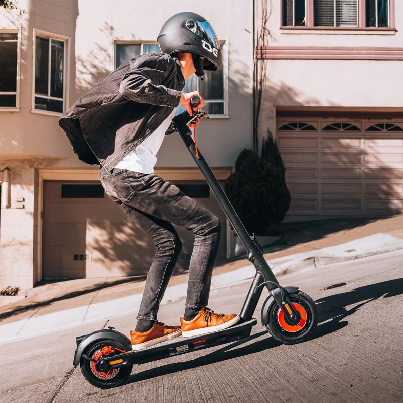 INMOTION CLIMBER dual motor scooter on a hill