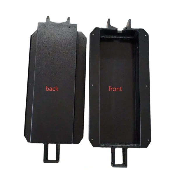 Dualtron Spider Max replacement chassis shown from front and back