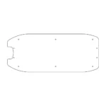 Deck Plate 533 mm for Dualtron Forever Limited