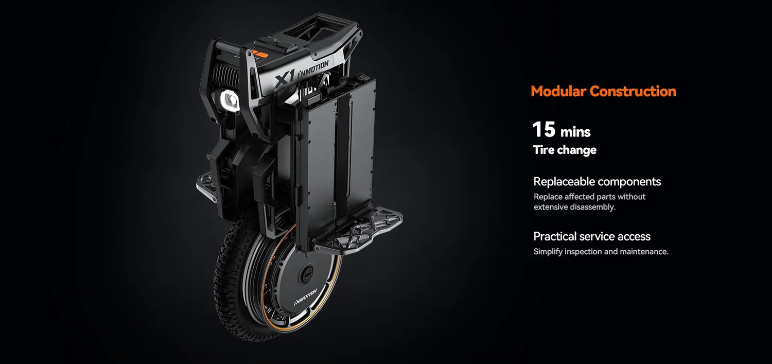 INMOTION X1 modular construction and service access
