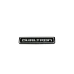 Black and silver Dualtron logo sticker for Togo and Togo Limited electric scooters