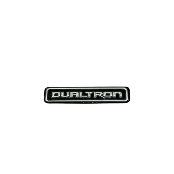 Black and silver Dualtron logo sticker for Togo and Togo Limited electric scooters