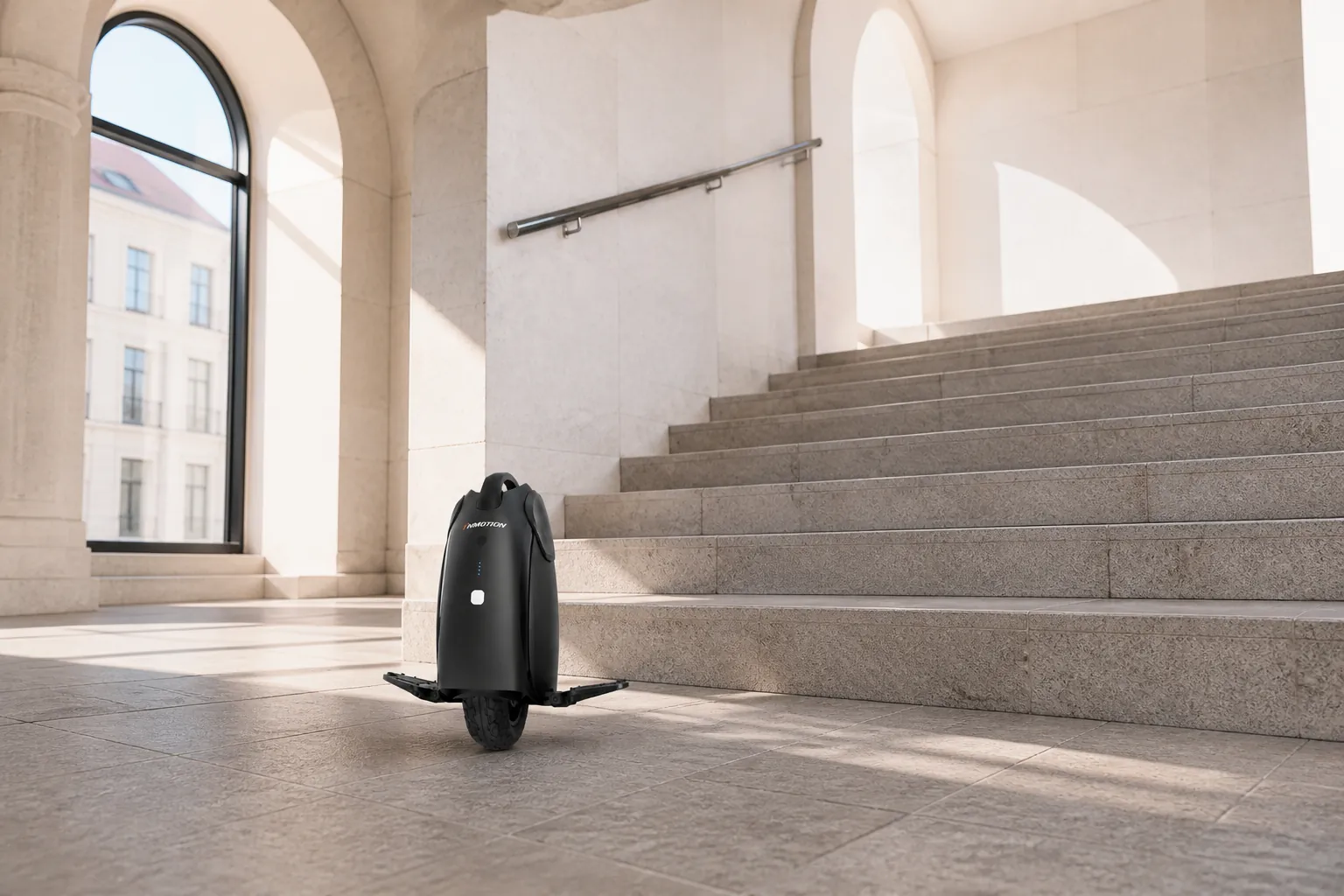 INMOTION V6 beside stairs