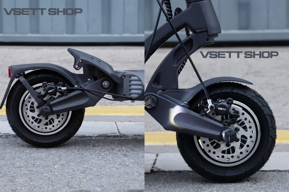 VSETT 9 APEX+ — SpringR suspension and hydraulic disc brakes